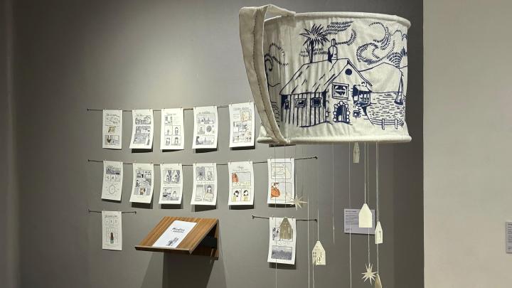 Muestra de arte en el Museo