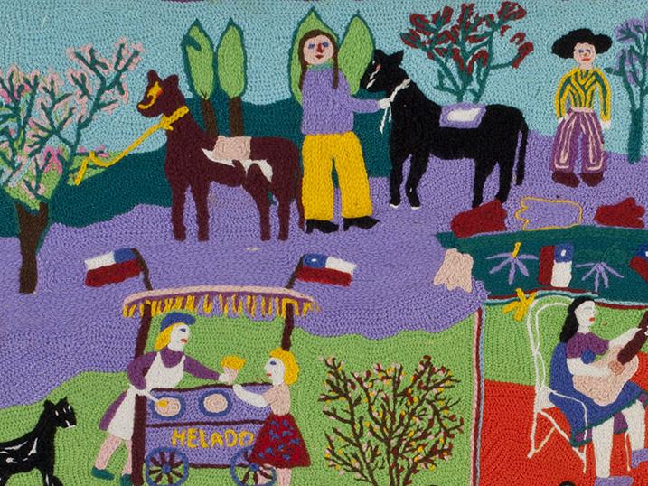 Nancy Melgarejo. Bordado Copiulemu (detalle),1974.