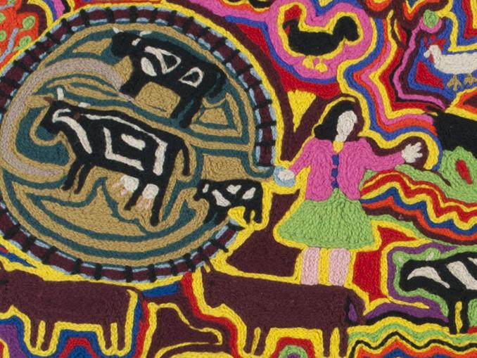 María Riquelme. Tapiz (detalle). Copiulemu, sin fecha.