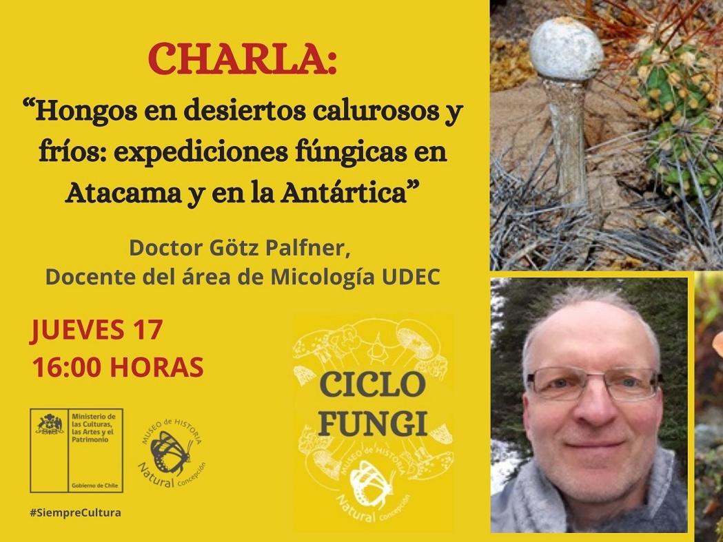 Afiche con detalles de charla