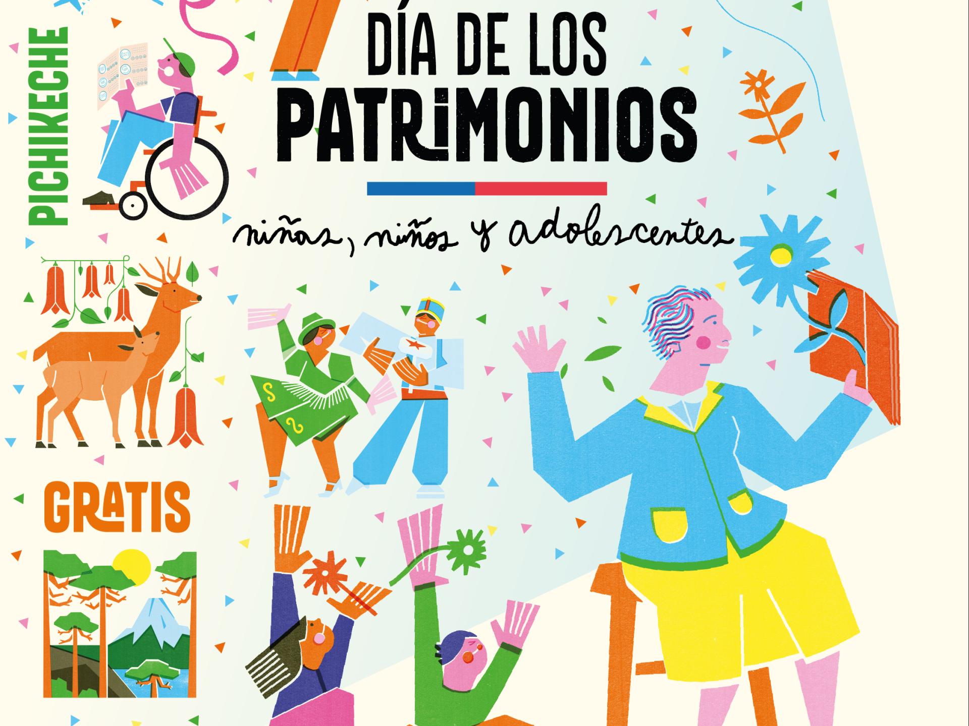 Afiche Día de los Patrimonios niñas 