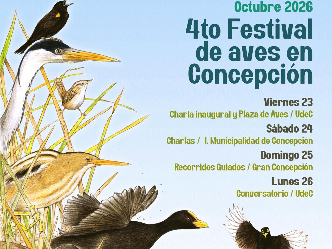 Afiche central del festival de aves