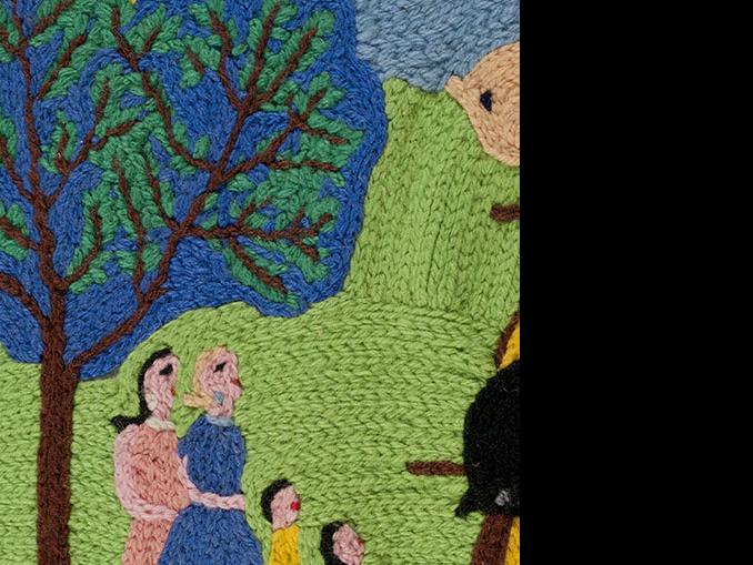 Clara Santos, detalle mujeres y niños