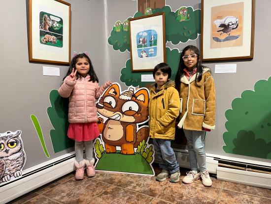 Visitantes de la muestra