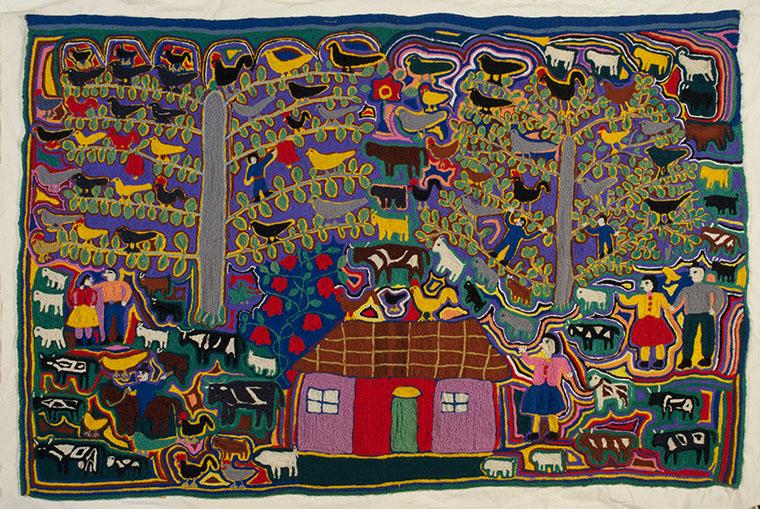 María Riquelme, bordado Copiulemu María Riquelme, bordado Copiulemu