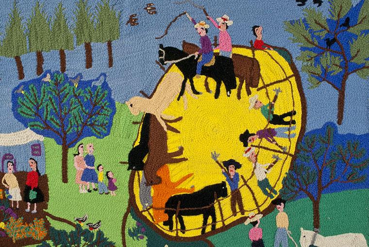 Clara Santos, detalle trilla Clara Santos, detalle trilla