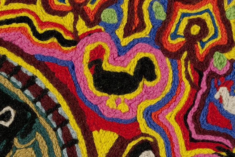 María Riquelme, detalle gallo María Riquelme, detalle gallo