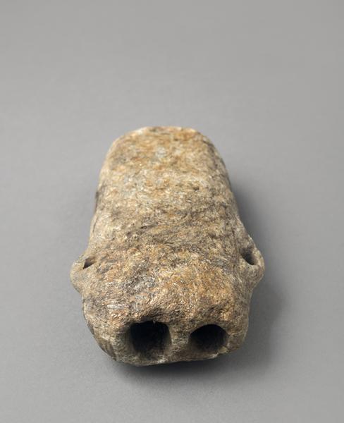 Detalle de la embocadura Piloilo de dos tubos (vista superior)